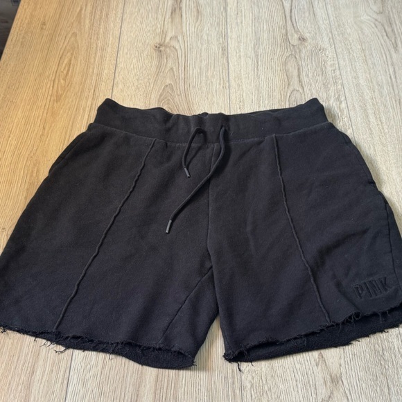 PINK Victoria's Secret Pants - PINK Victoria's Secret Black Athletic Shorts